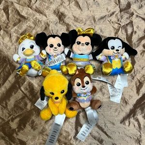 Disney Park Wishables Plush WDW 50th Anniversary Series set of 6 Mickey Minnie M